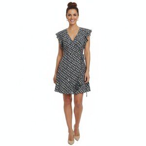 Urban Outfitters Josey Ruffle Mini Wrap Dress – Size XS